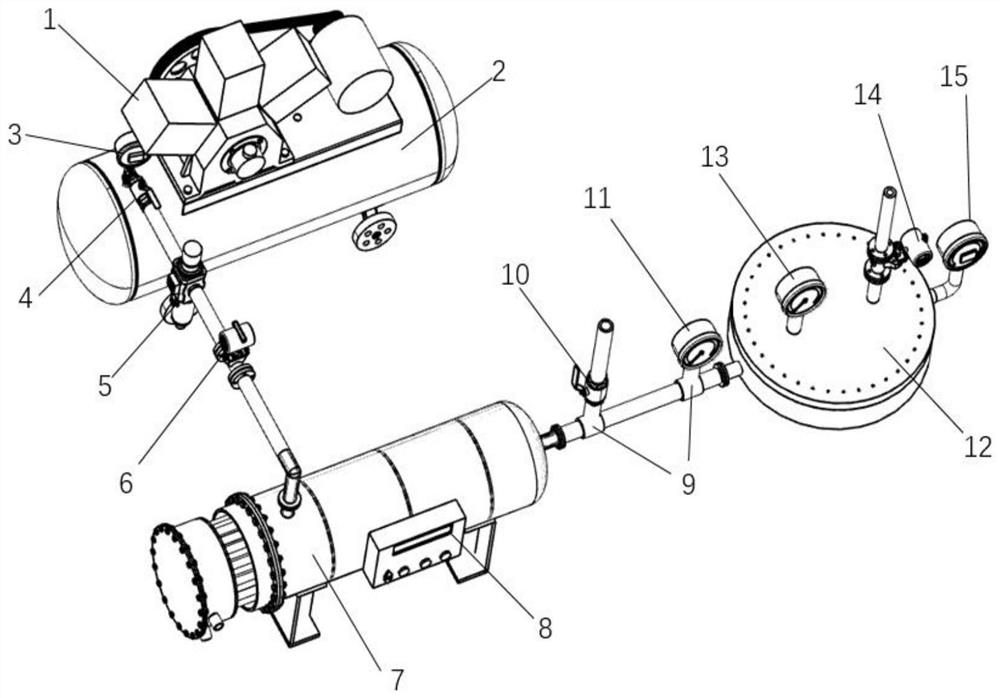 Wind tunnel device for continuous high temperature sealing performance test