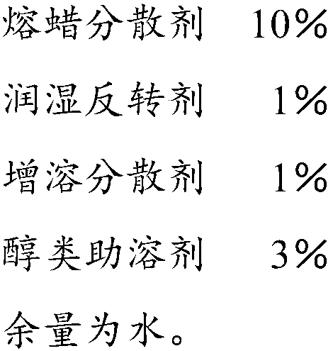 Water-based antiwax remover and preparation method thereof