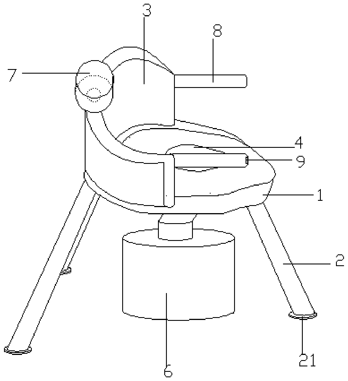 Elderly patient excrement collection nursing device