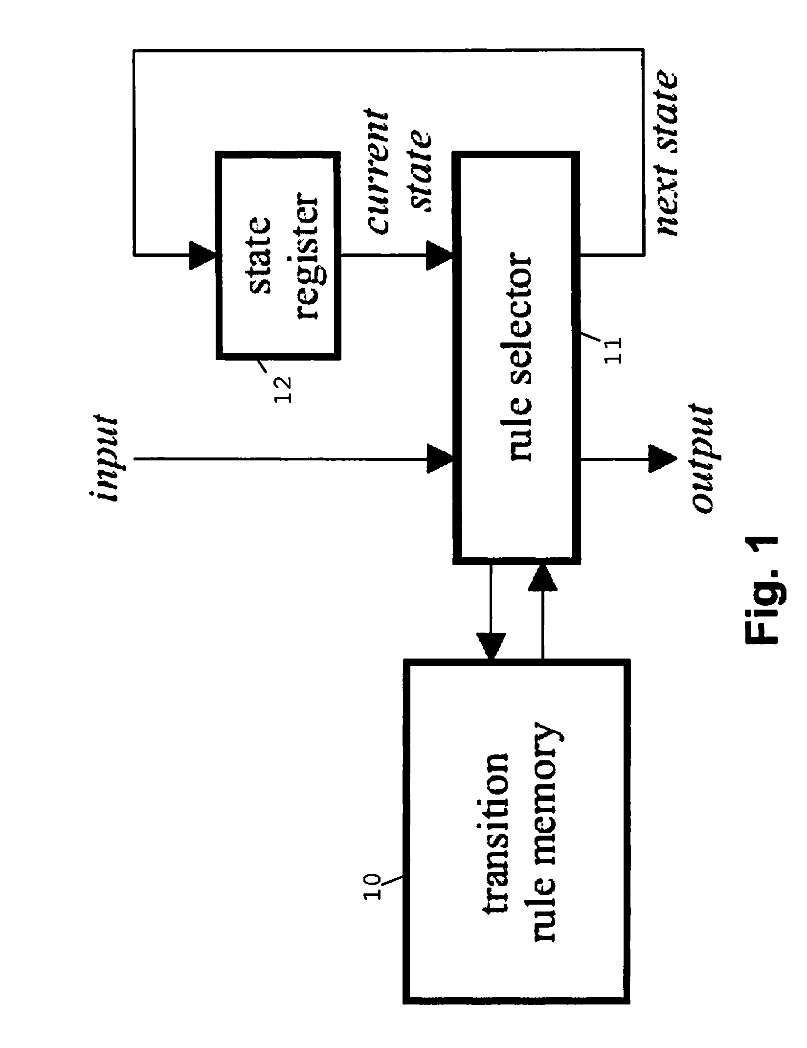 Method and System for Changing a Description for a State Transition Function of a State Machine Engine