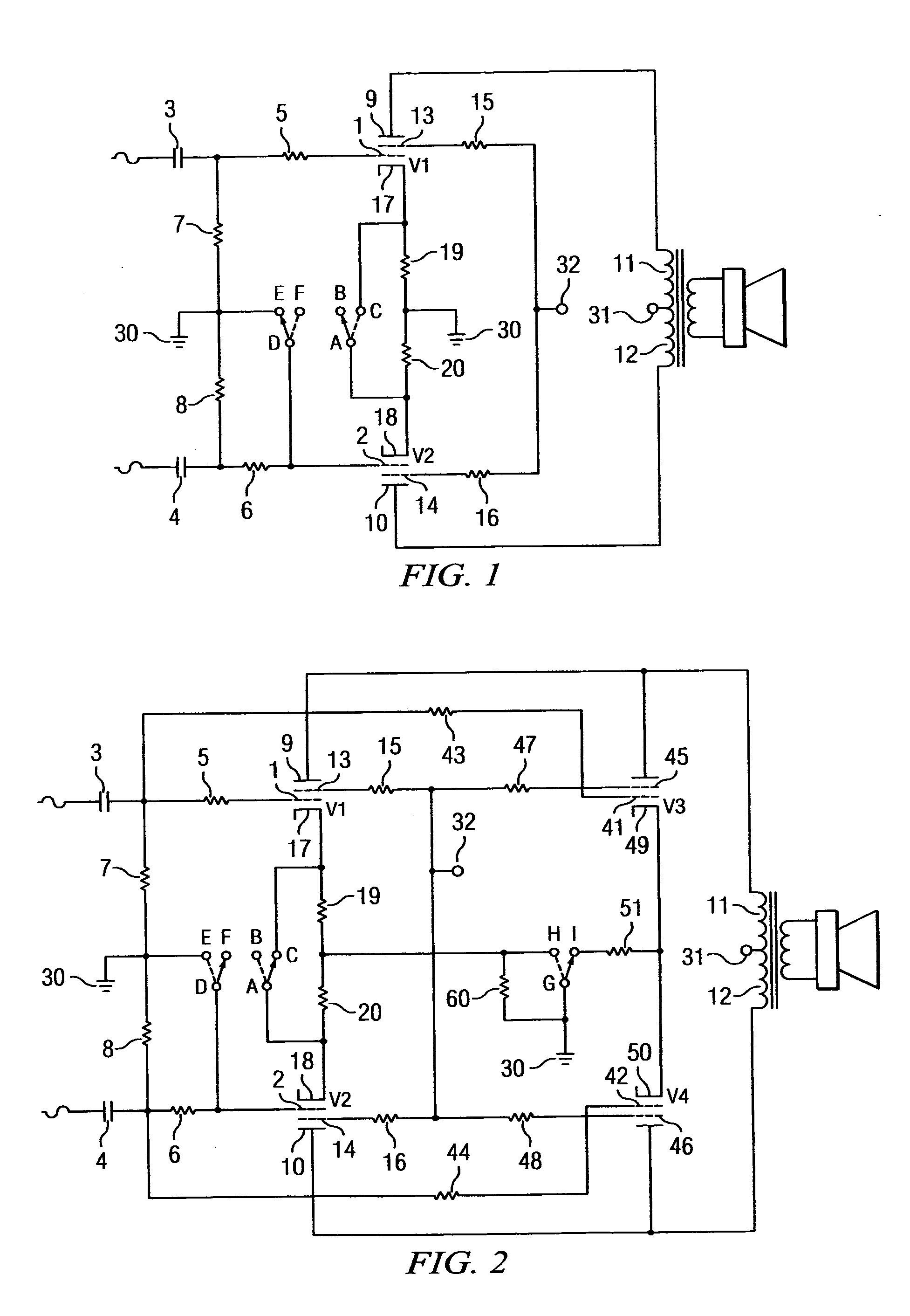 Vacuum tube power amplifier switchable between push-pull and single ended configurations