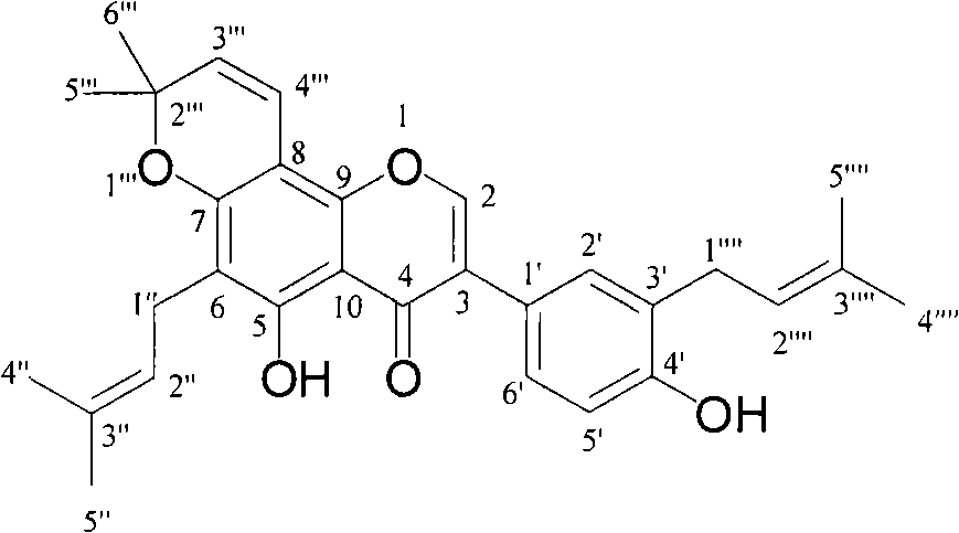 Novel flavonoid extracted from Maackia amurensis