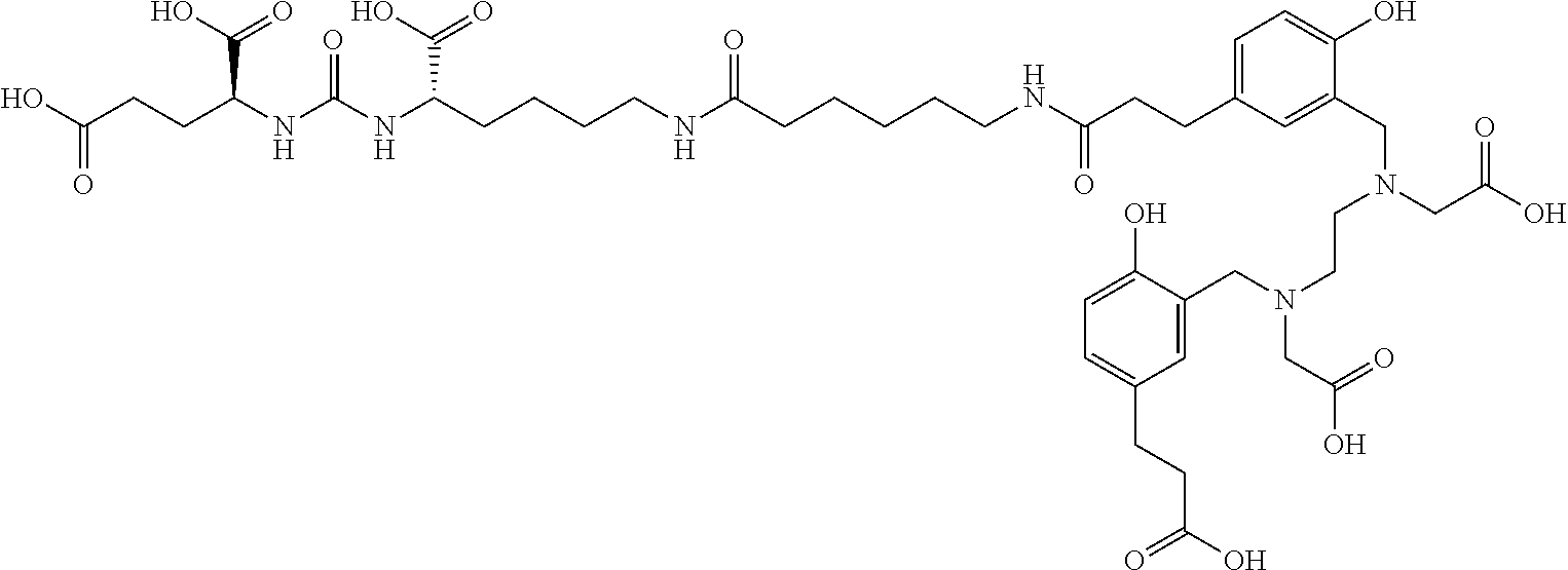 Method for labeling a prostate-specific membrane antigen ligand with a radioactive isotope