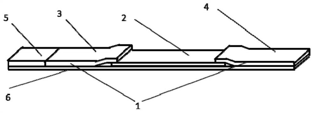 Kit for combined quantitative detection of five cardiac markers and preparation method thereof