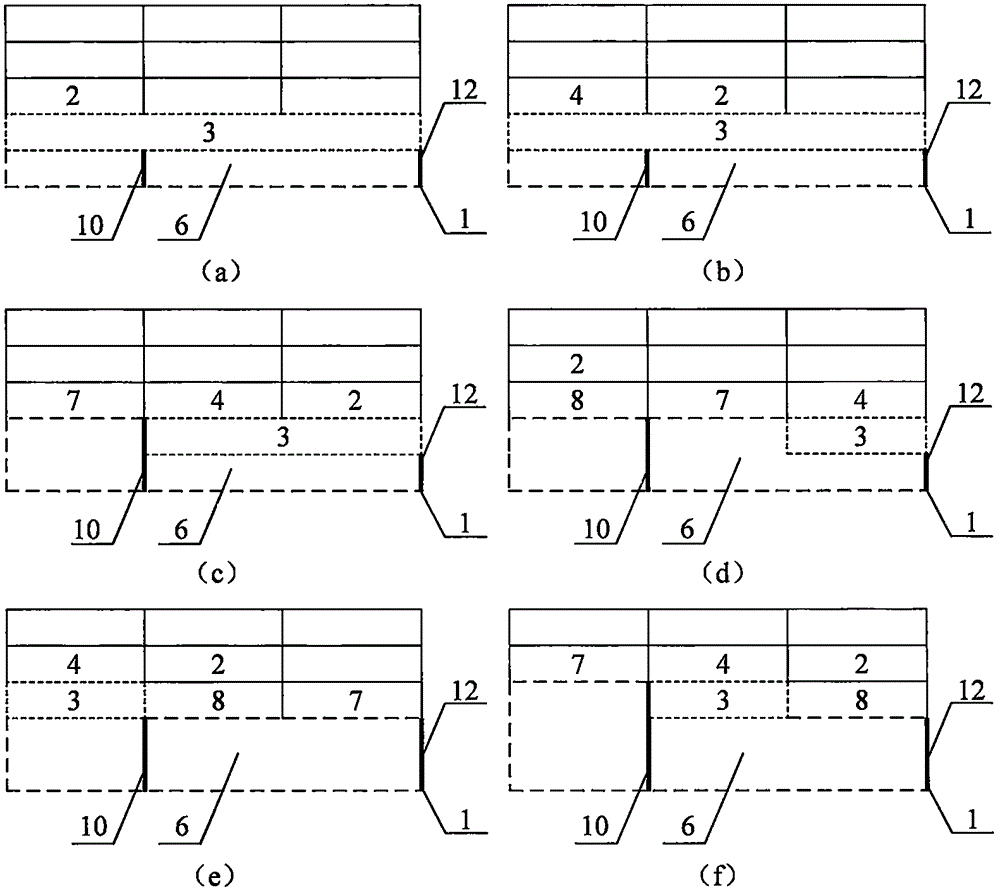 Casting blast and pull shovel handling mining procedure