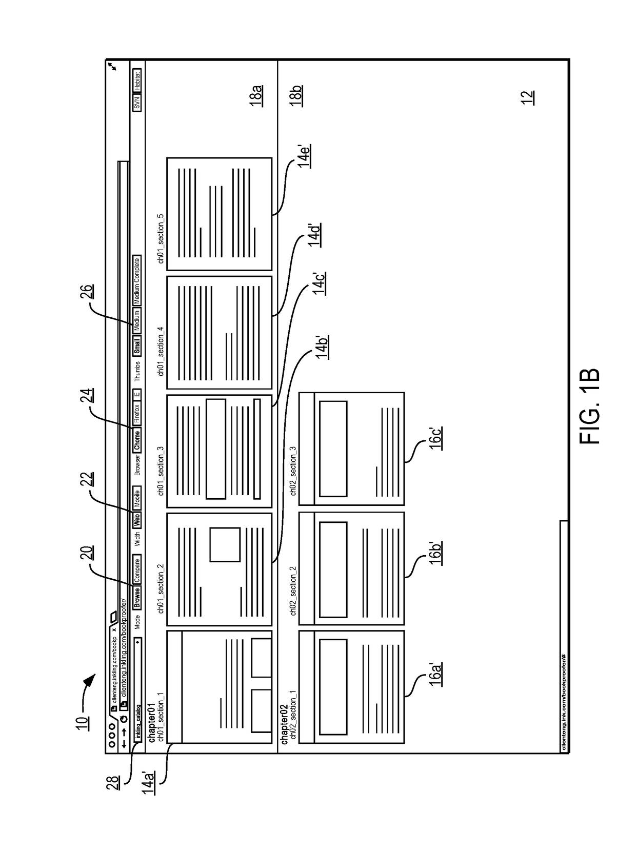 System and method for creating and displaying previews of content items for electronic works