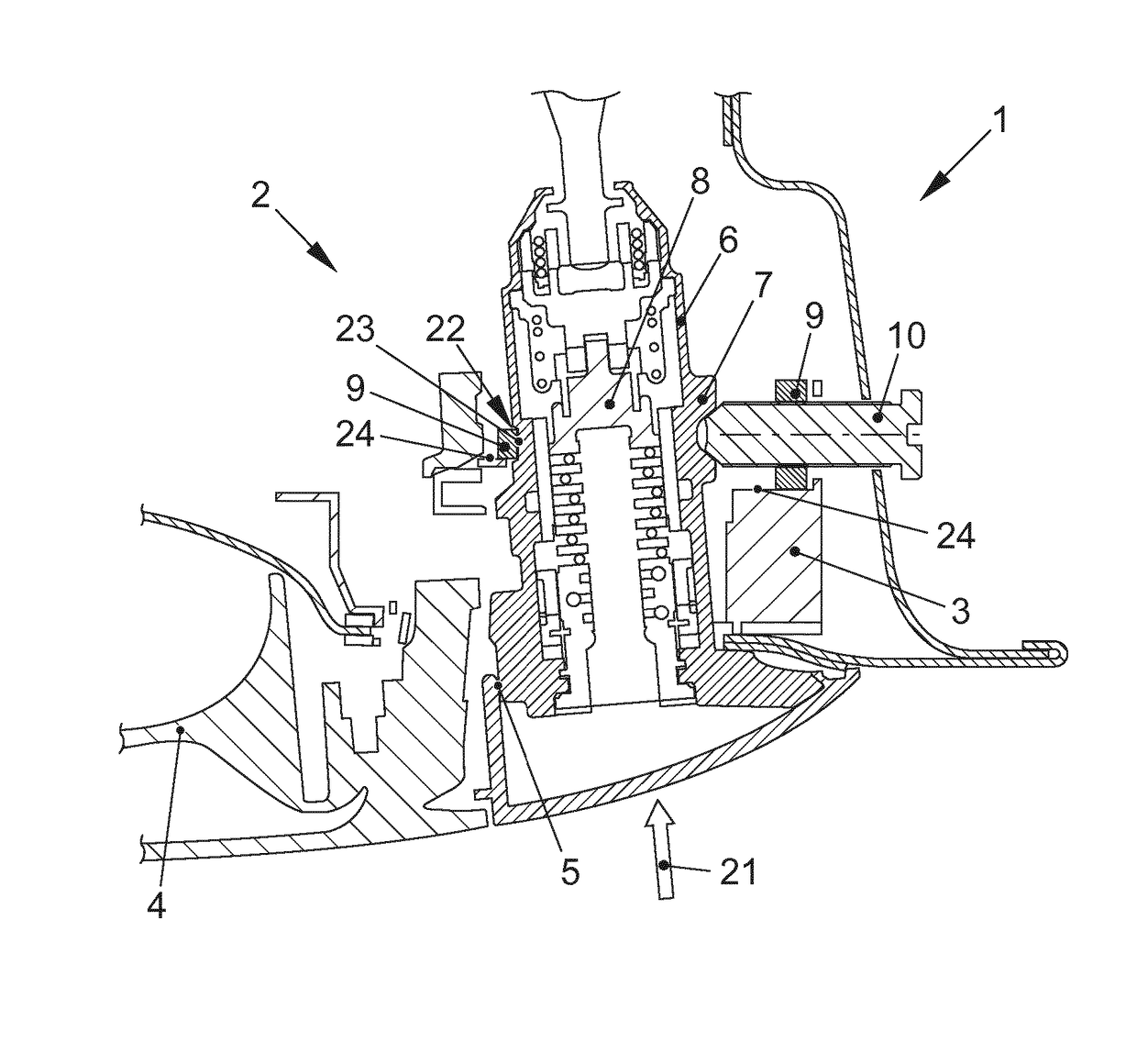 Locking device for a door or flap