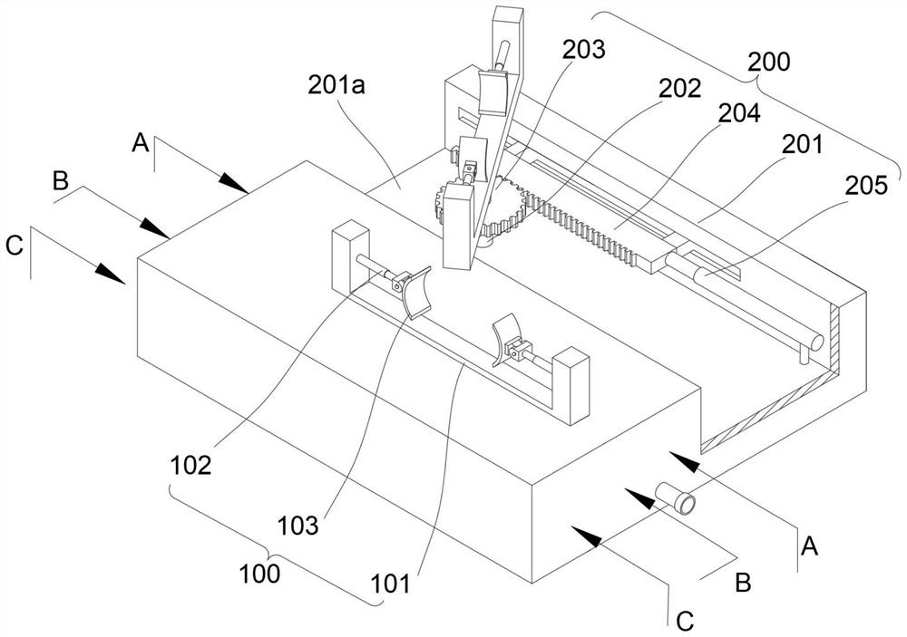 Elbow machining device