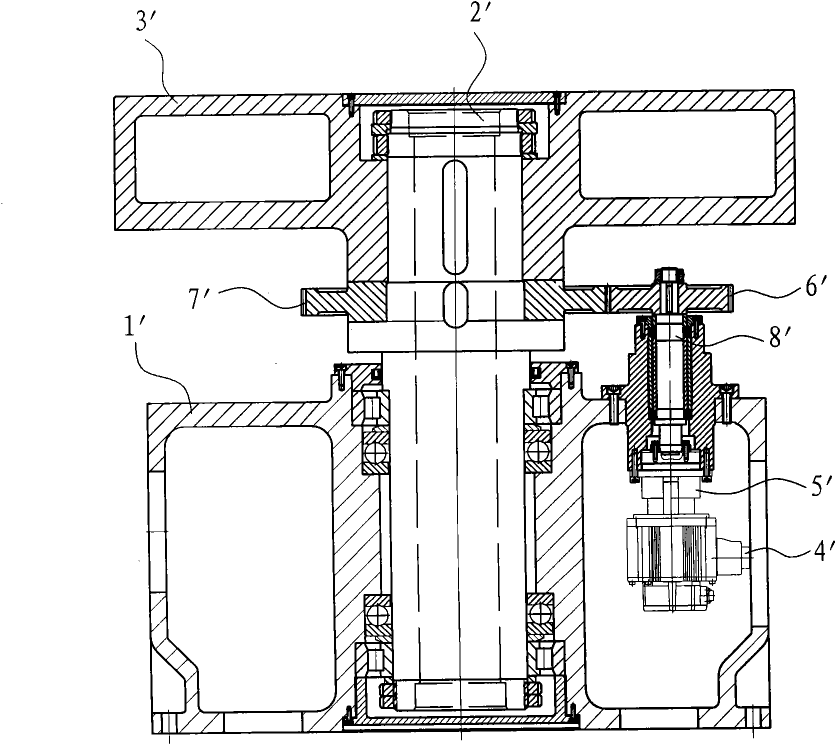 Vertical rotary workbench of numerical control machine tool