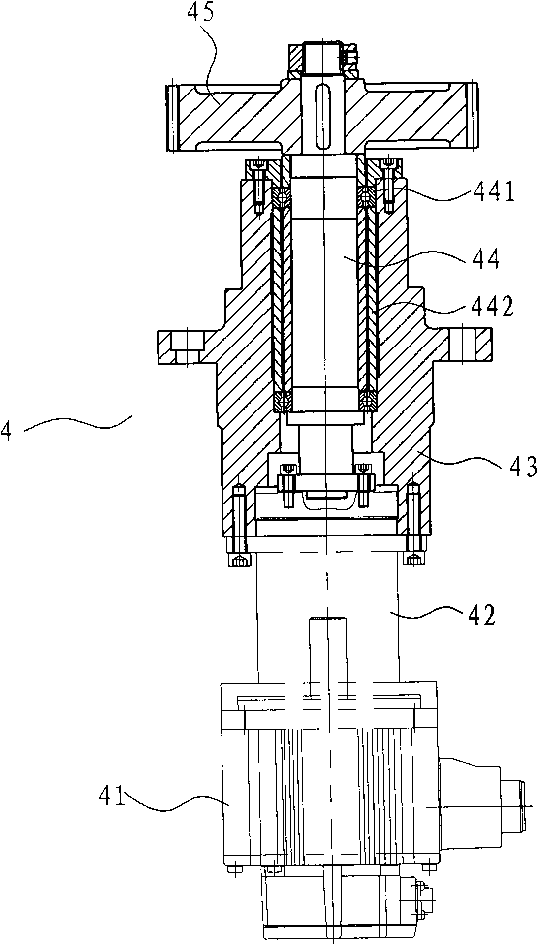 Vertical rotary workbench of numerical control machine tool