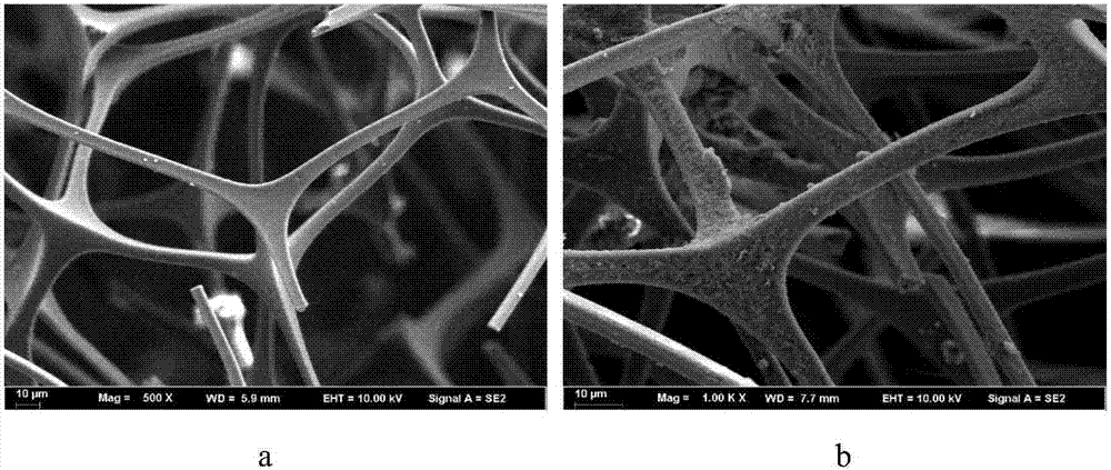 A kind of preparation method of hexagonal boron nitride modified oil-absorbing sponge