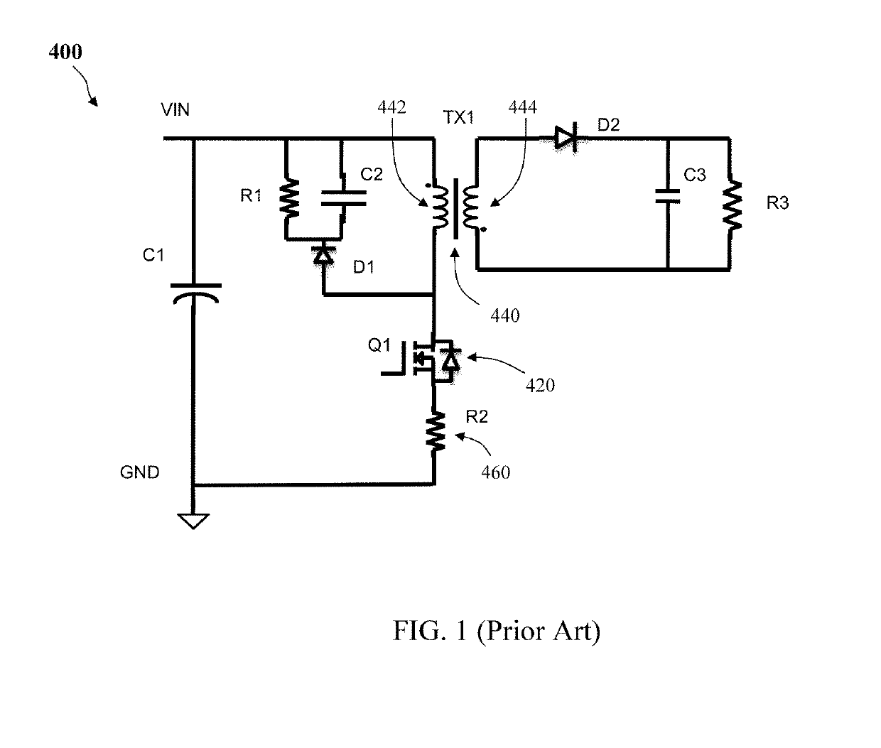 Hv converter with reduced EMI