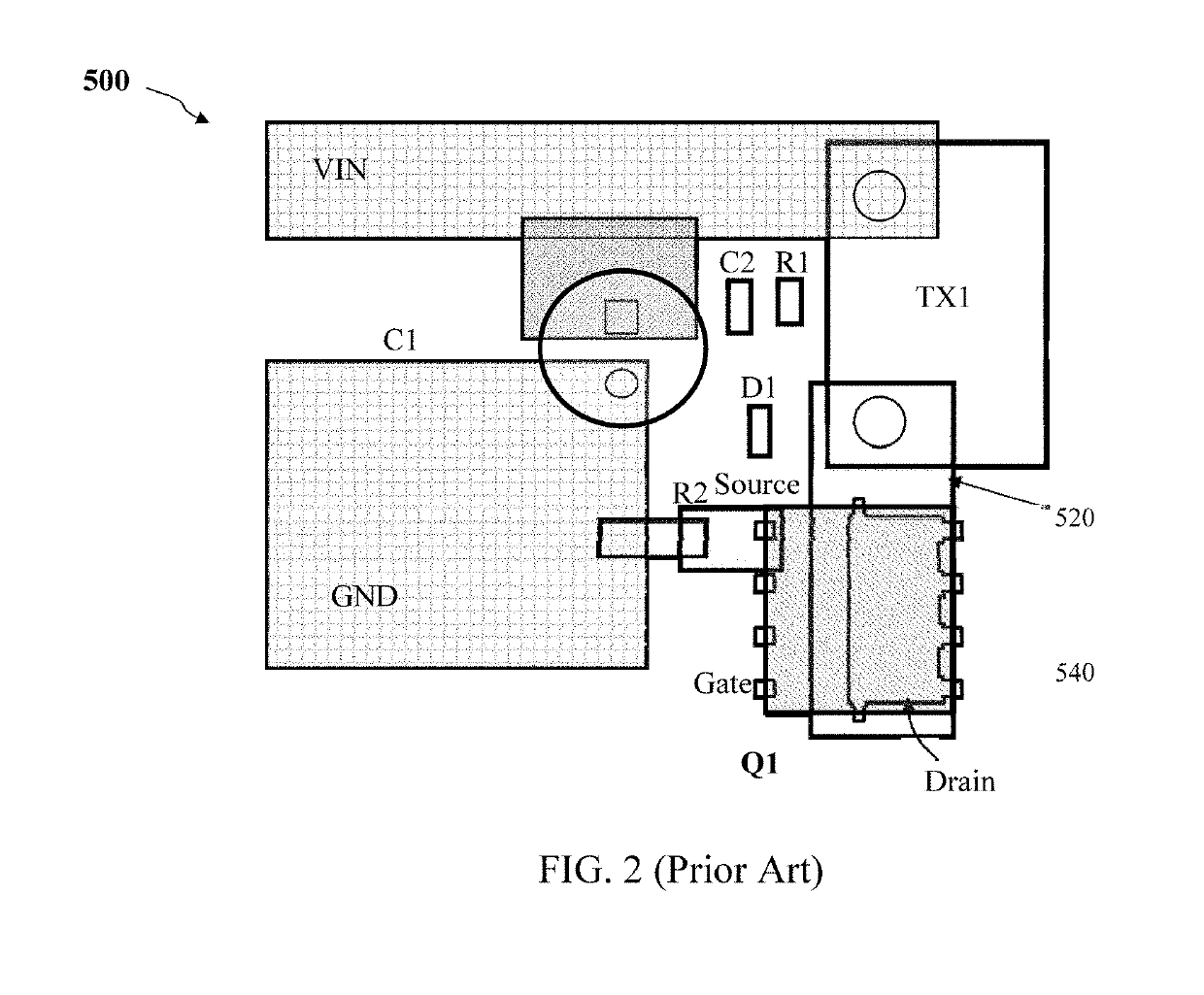 Hv converter with reduced EMI