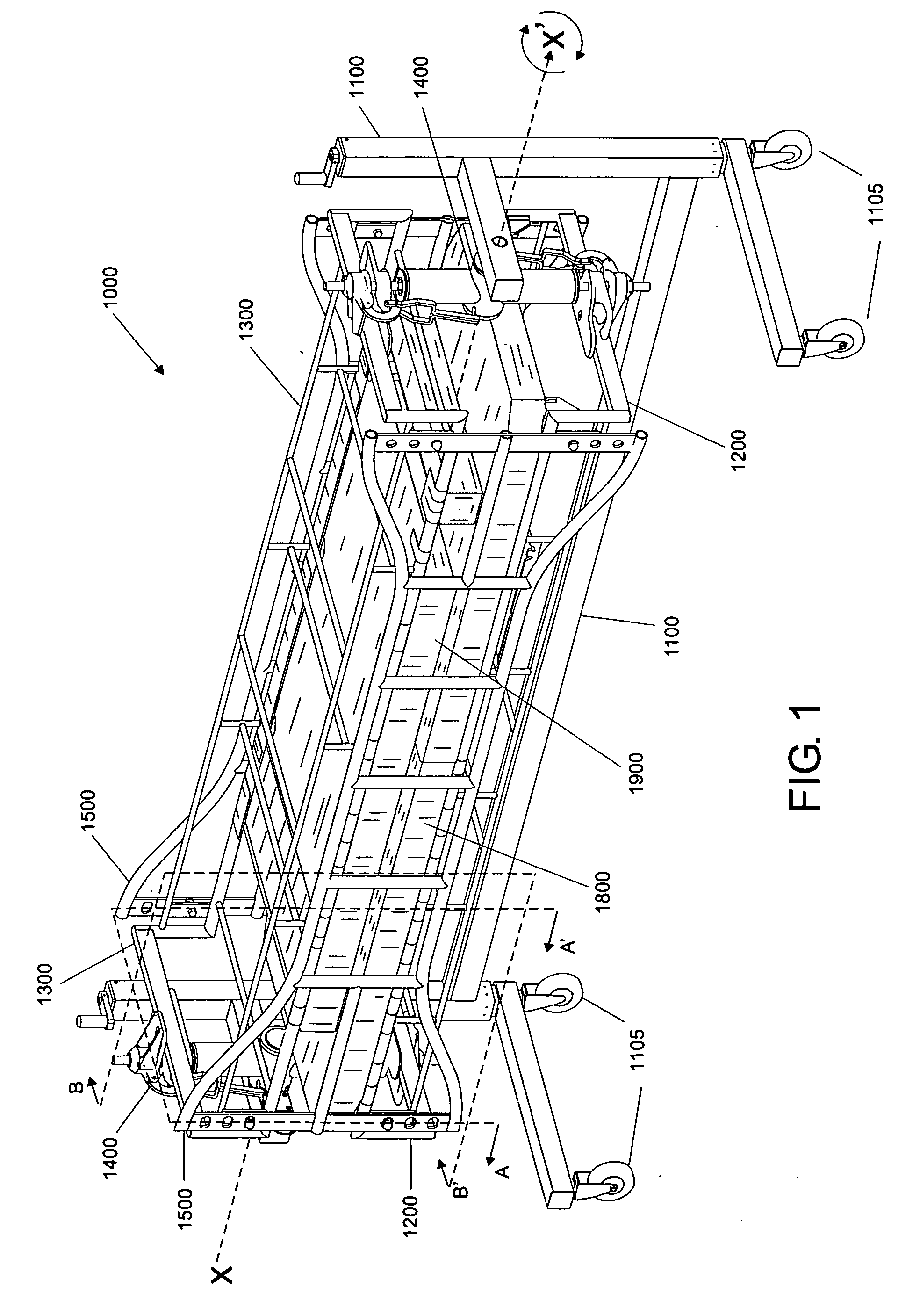 Rotating therapeutic bed