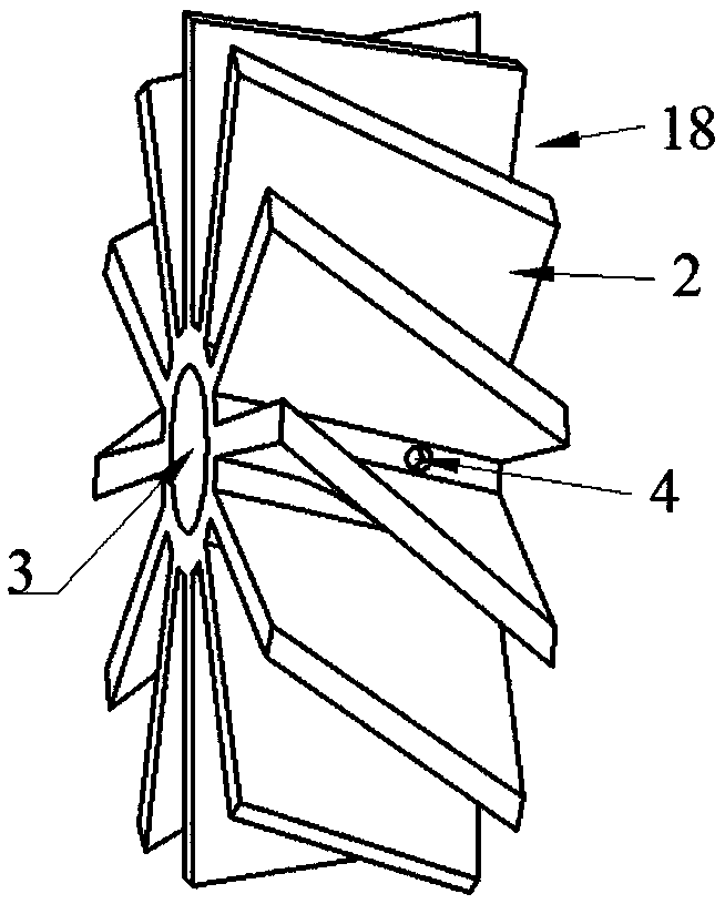 Lean premixed swirl nozzle of low-pollution combustion chamber and total-ring combustion chamber