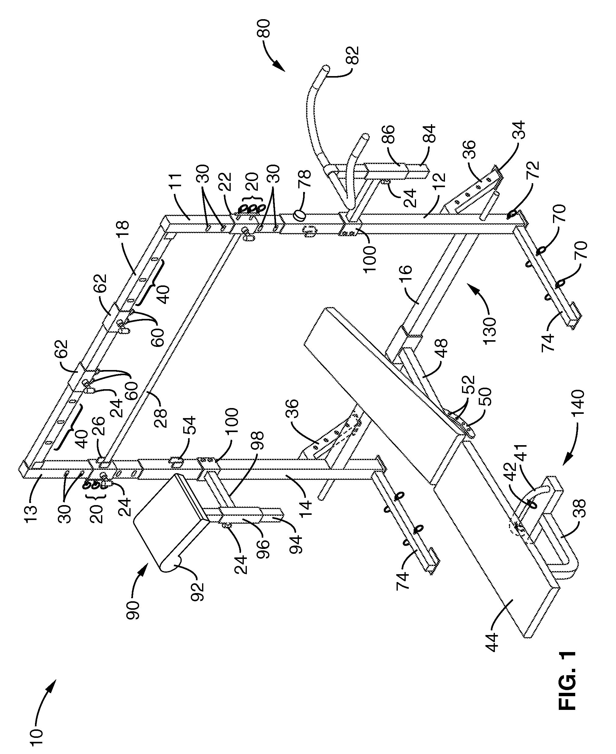 Exercise system utilizing elastic bands