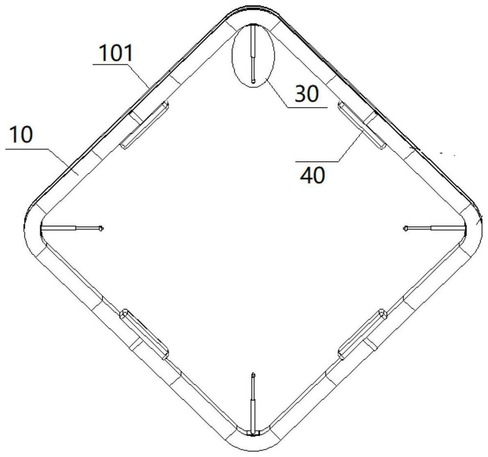 Fixing support for bridge detection equipment