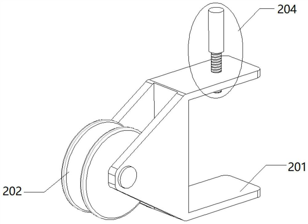 Fixing support for bridge detection equipment