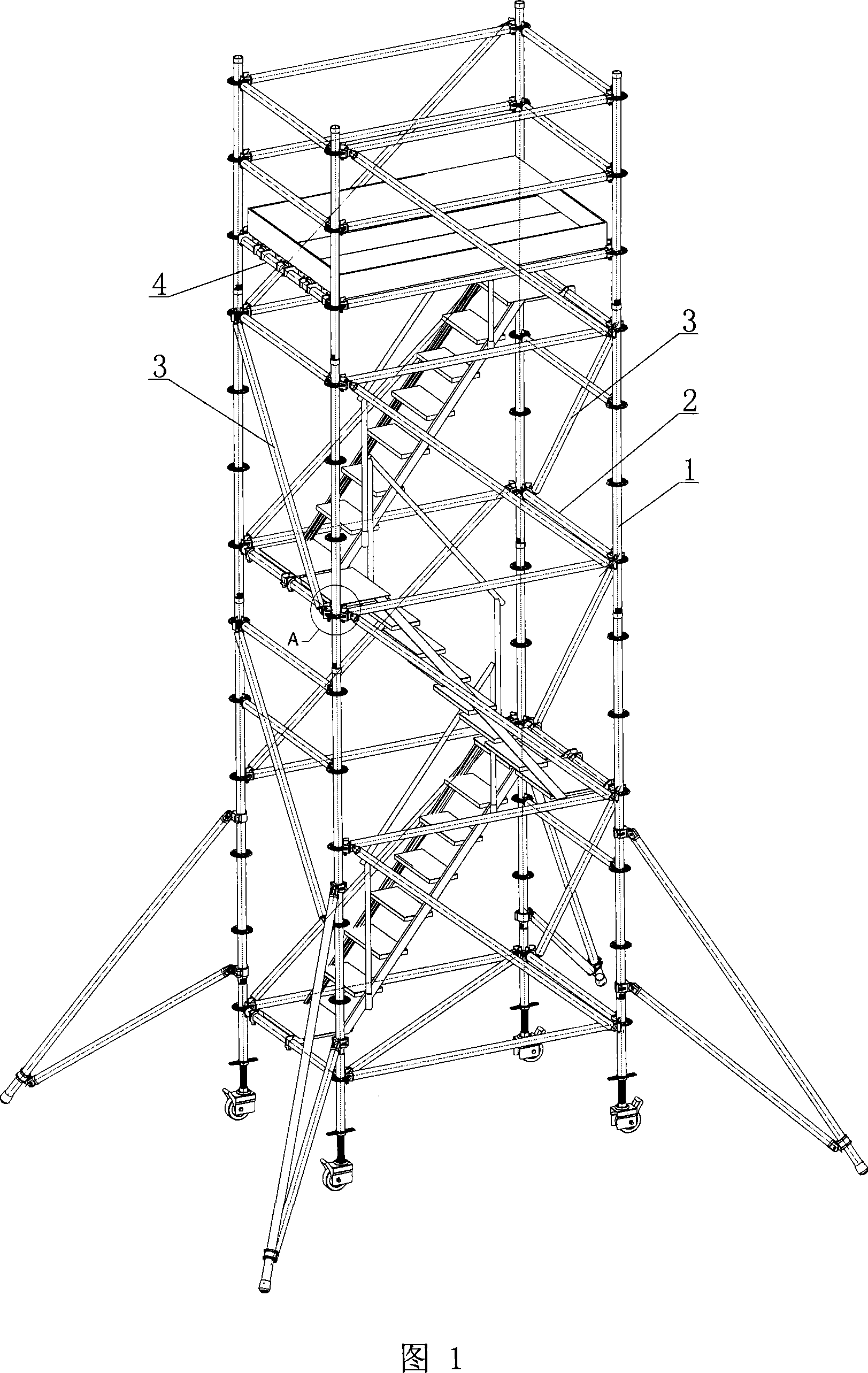 Disassembled and assembled light supporting shed rack