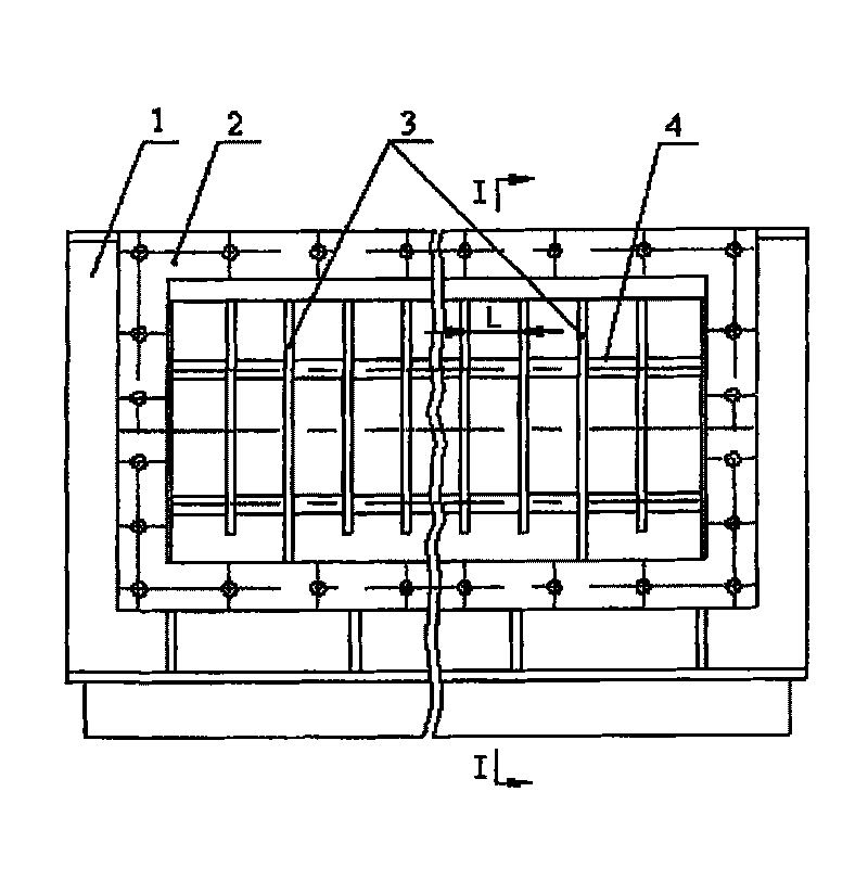 Block-resistant material air duct sealing plate used for ring cold machine