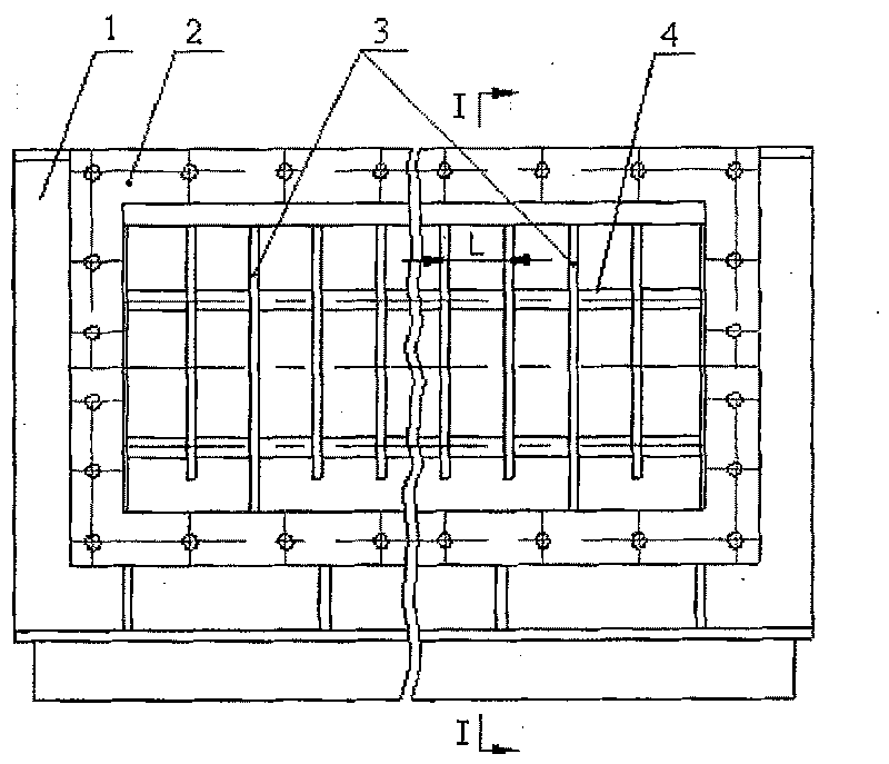 Block-resistant material air duct sealing plate used for ring cold machine