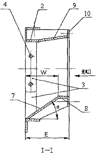 Block-resistant material air duct sealing plate used for ring cold machine