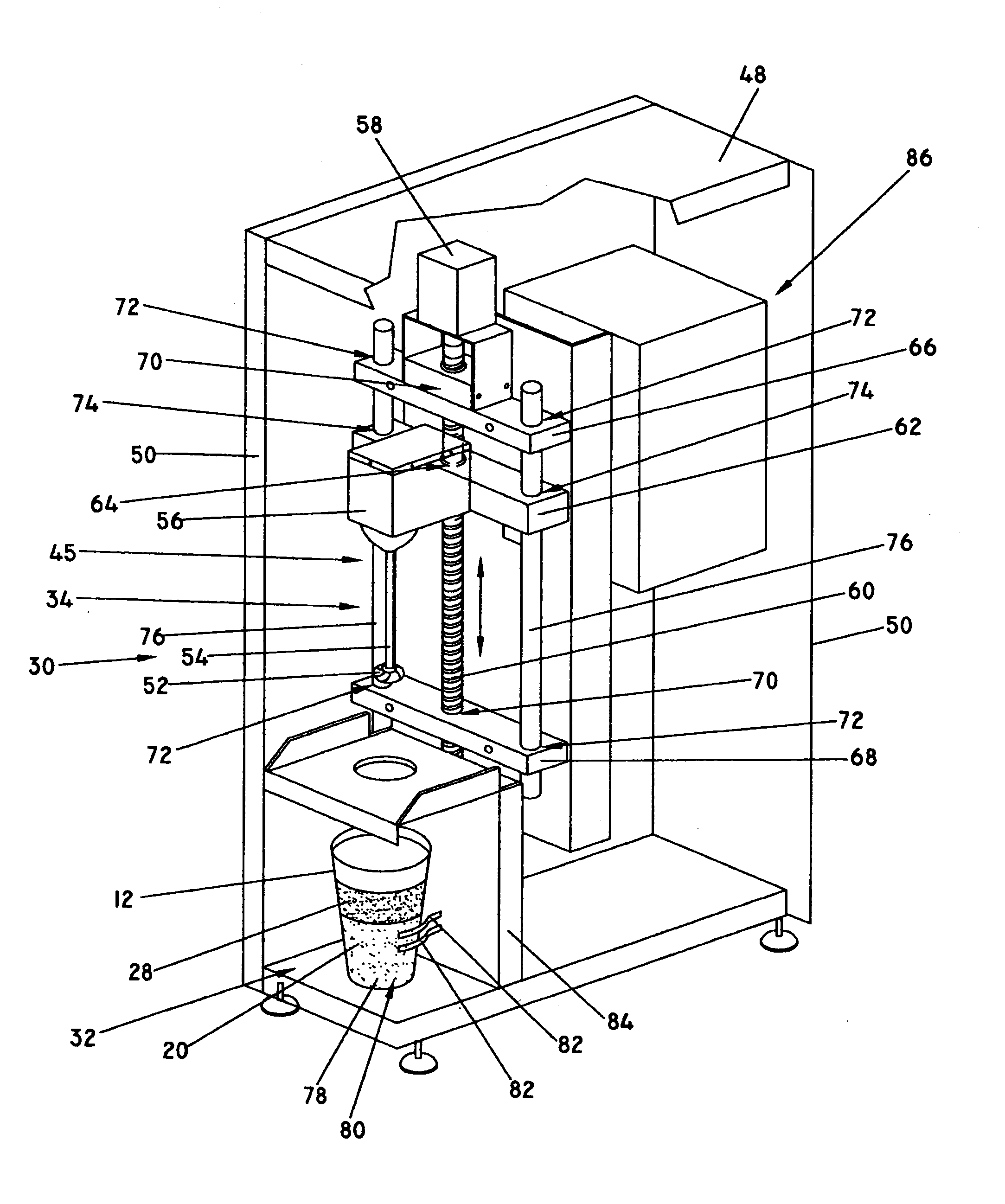 Method for blending a beverage in a single serving cup