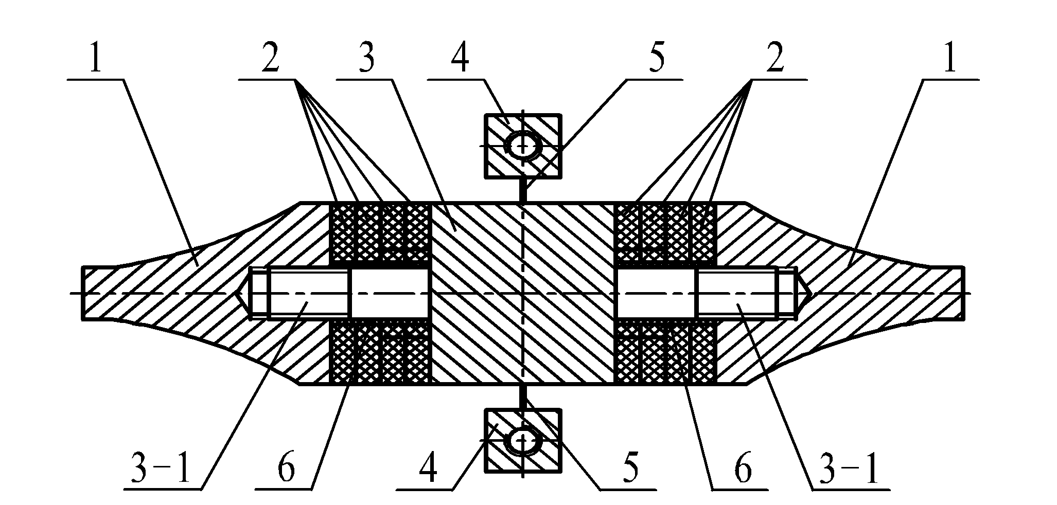 Partition excitation type composite bending vibration linear ultrasonic motor oscillator