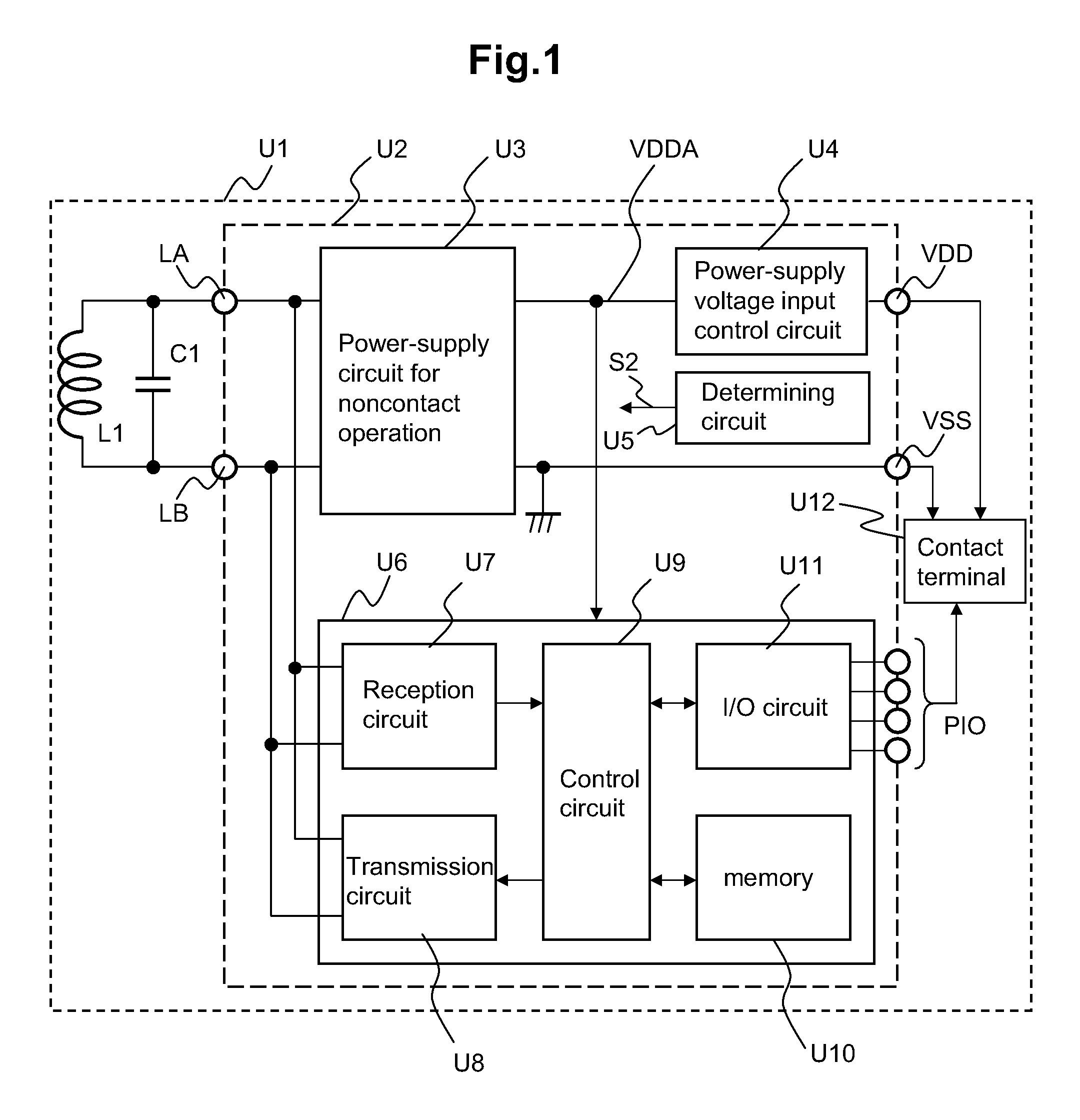 Semiconductor integrated circuit device and IC card using the same