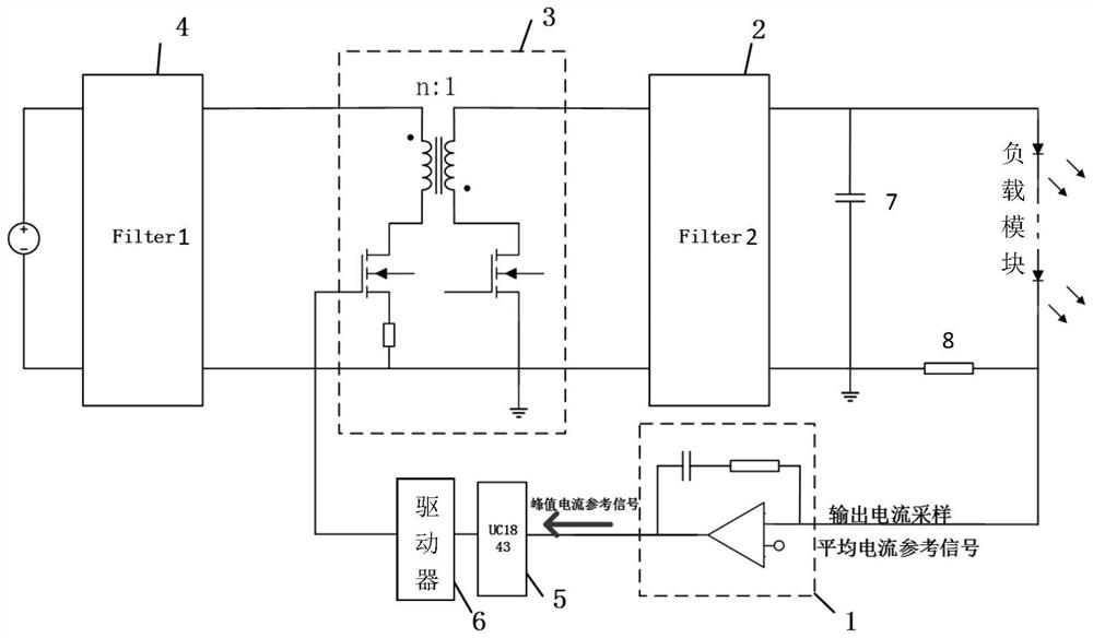 Space high-efficiency semiconductor laser constant-current power supply