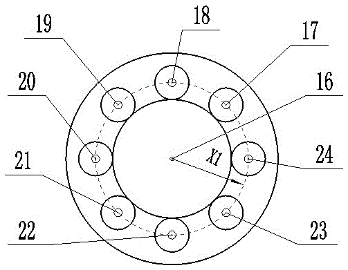 Variable-diameter wheel based on series combination of rocker sliders