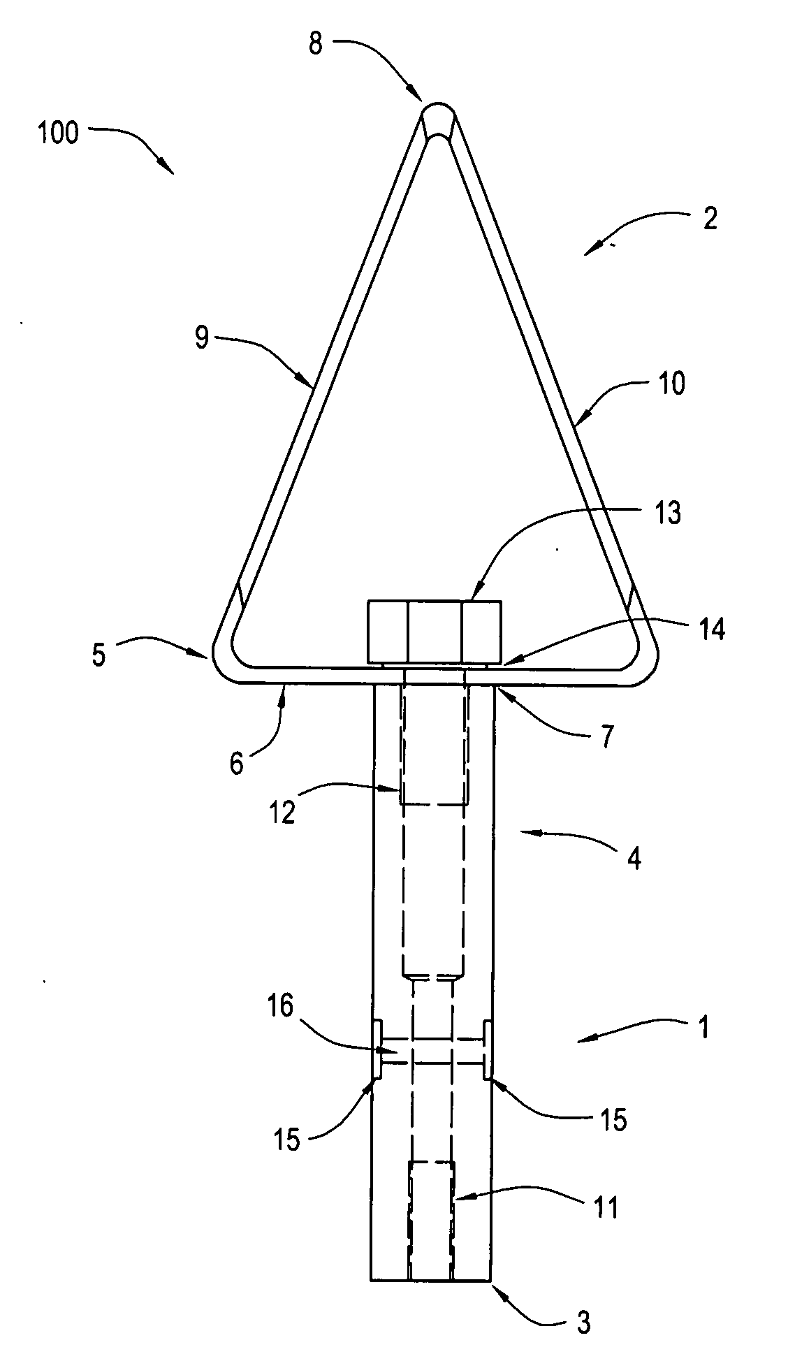 Rotary digging tool attachment for a hand-held power tool