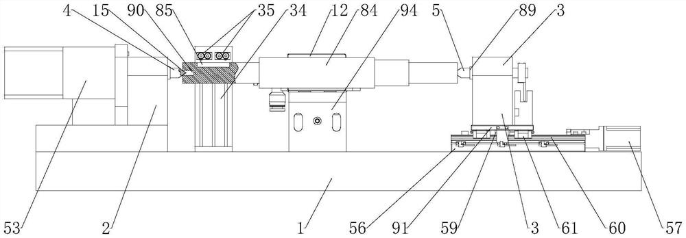 Motor shaft clamping tool, circumferential correction device and keyway symmetry degree detection tool