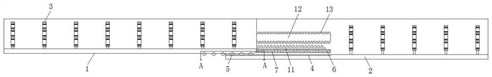 A hollow bridge frame that is easy to install and adjust