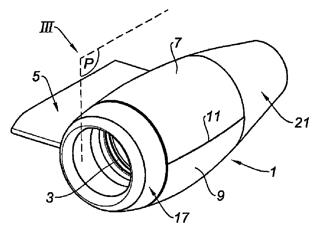 Nacelle with simplified cowling arrangement