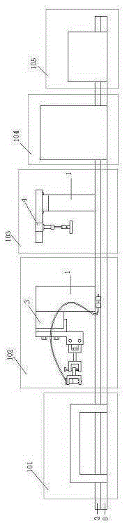 Automatic chip mounting production line