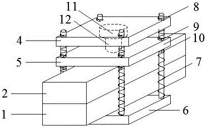 Interlayer shearing rigidity testing method for pavement layer and bridge deck slab of cement concrete bridge deck