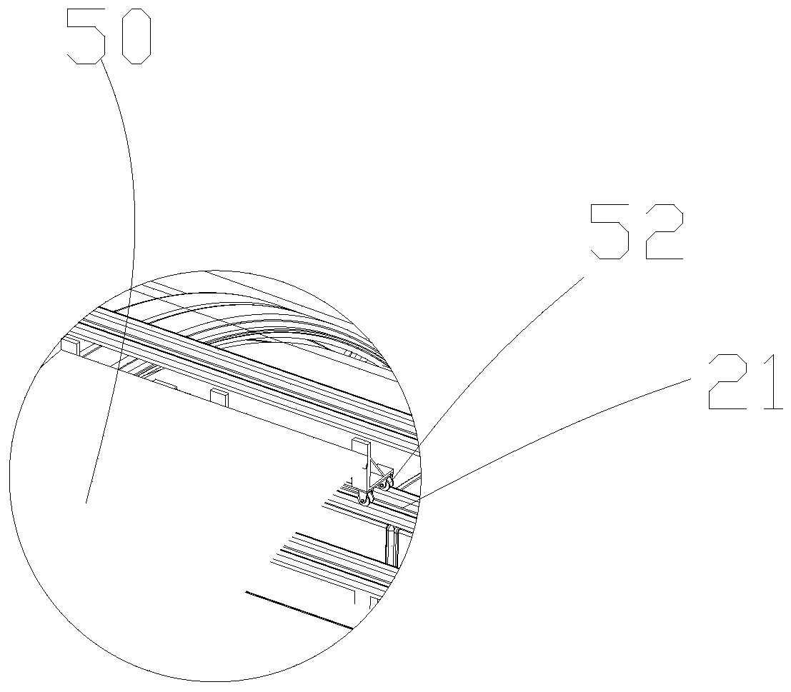 Water circulation device for photovoltaic greenhouses