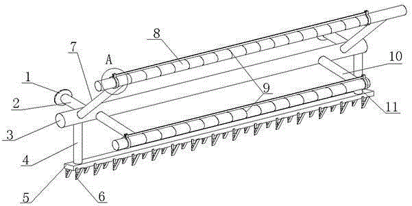 Indoor drying component with good fixation effect