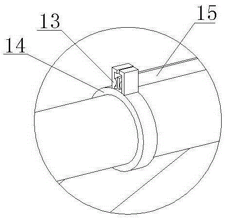 Indoor drying component with good fixation effect