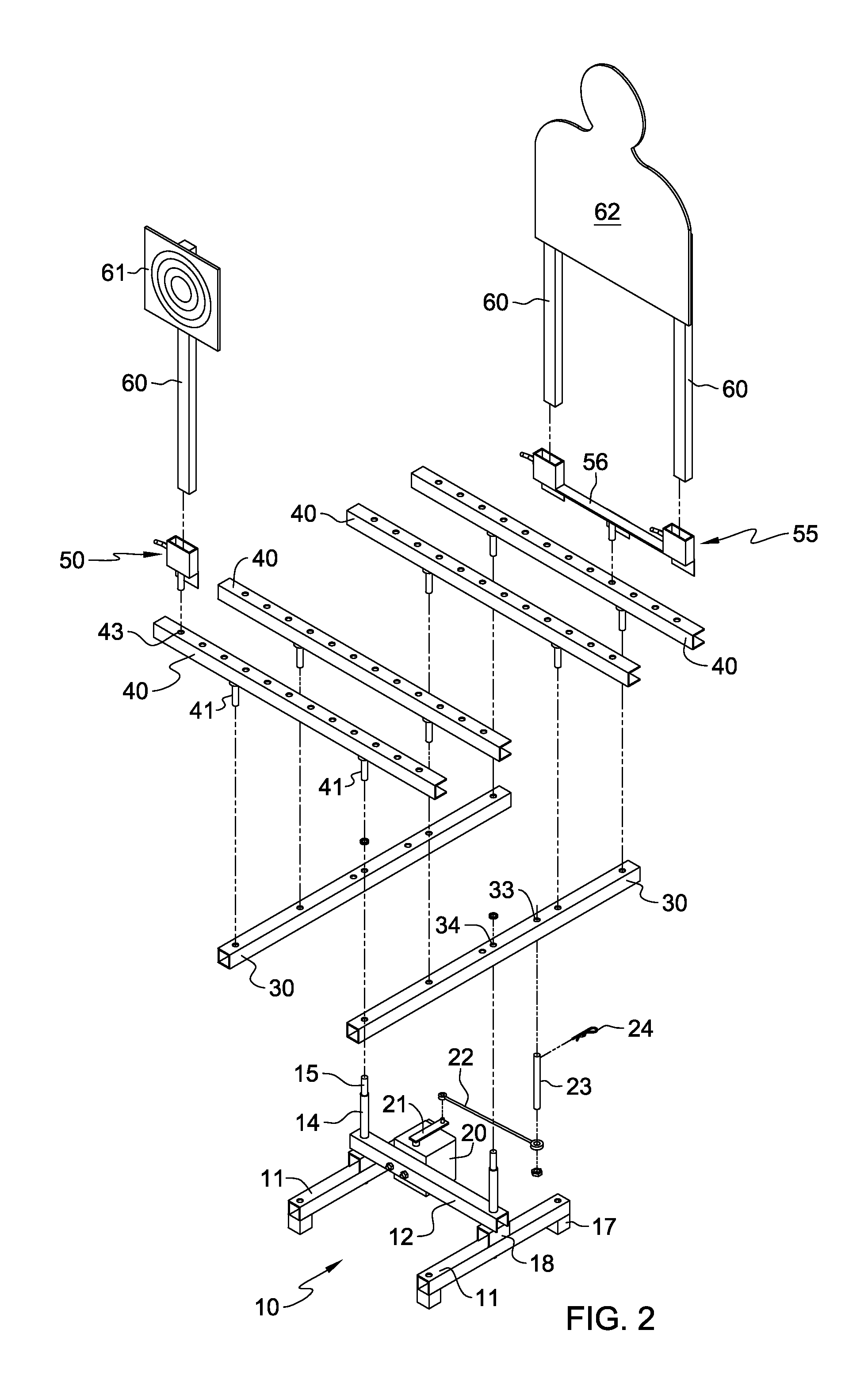 Dynamic group target stand