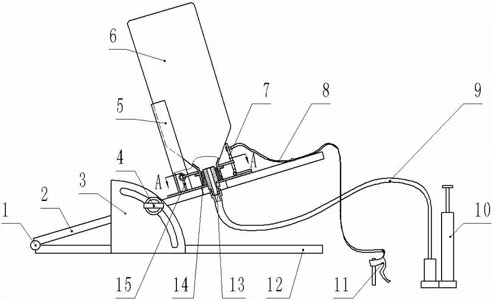 Water rocket launching device