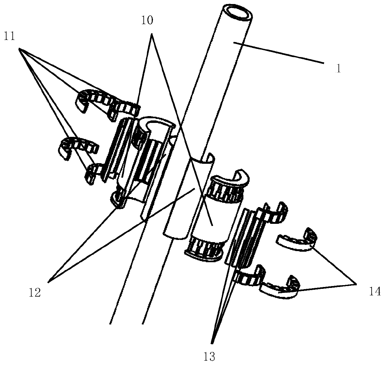 Detachable Longitudinal Mode Guided Wave Magnetostrictive Sensor Based on Operating Cane