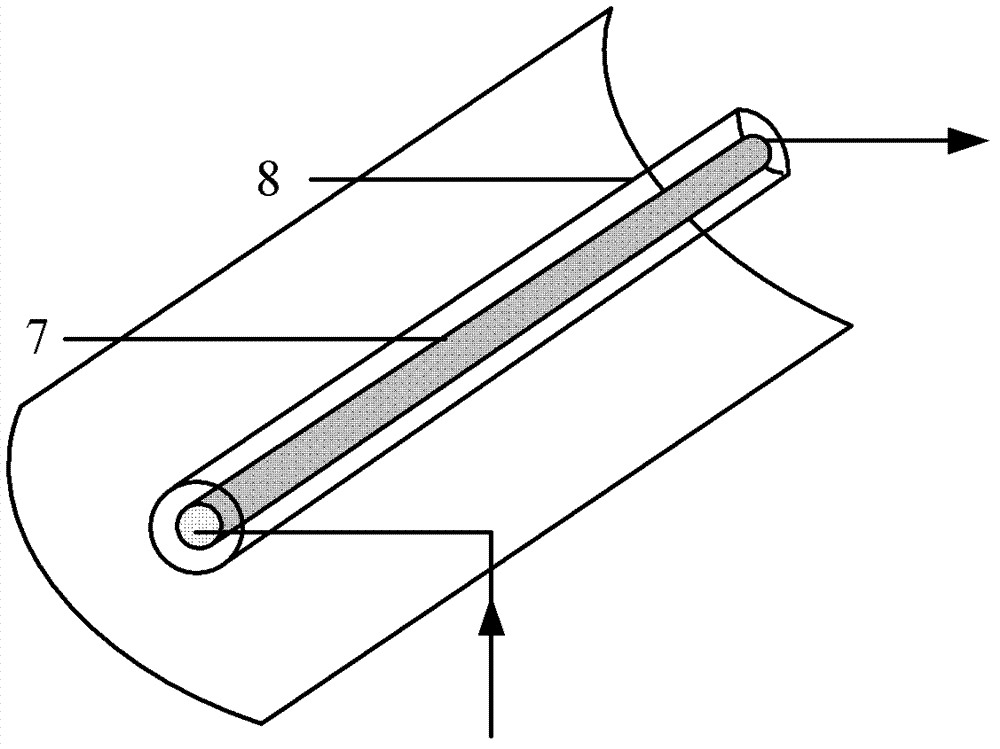 Parabolic slot type solar heat collection device