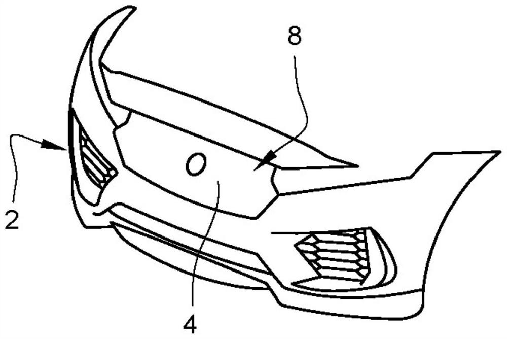 Radome for motor vehicle comprising a decorative pattern