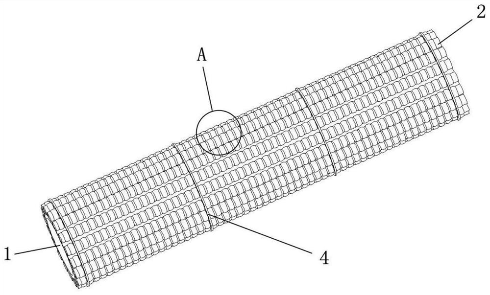 A light concentration device suitable for pipe farming and its application method