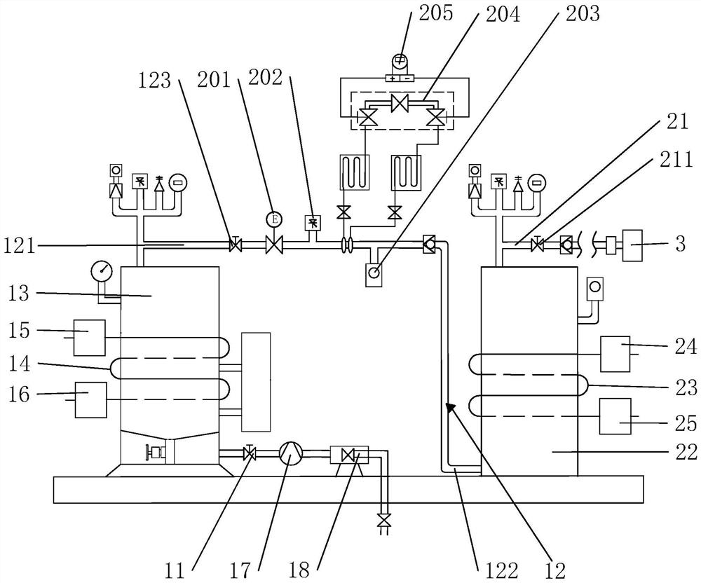 Hydrogen-heat-electricity combined supply integrated system based on reactive metal hydrolysis hydrogen production