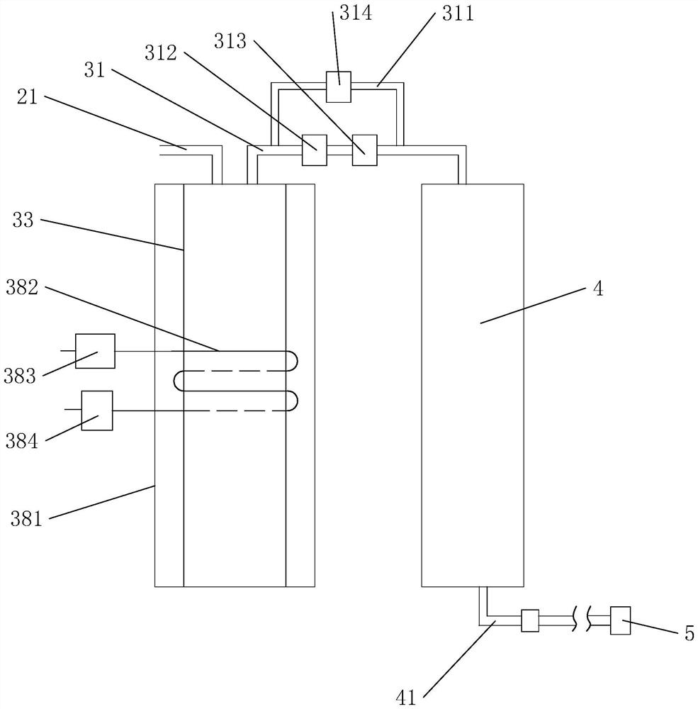 Hydrogen-heat-electricity combined supply integrated system based on reactive metal hydrolysis hydrogen production