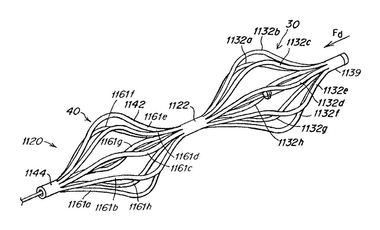 Patent foramen ovale (PFO) closure device with linearly elongating petals