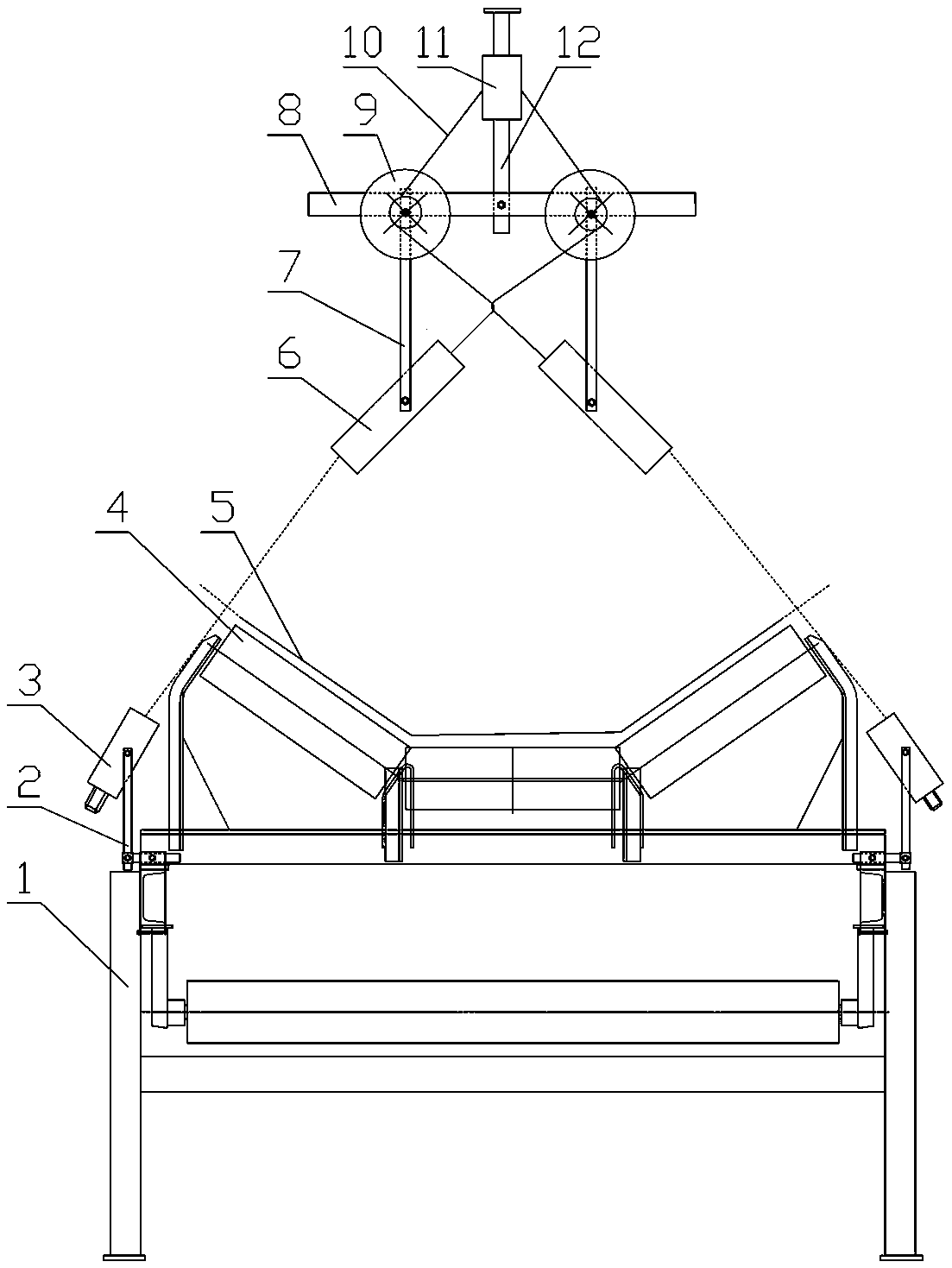 Non-contact coal mine conveyor belt deviation protection method and device